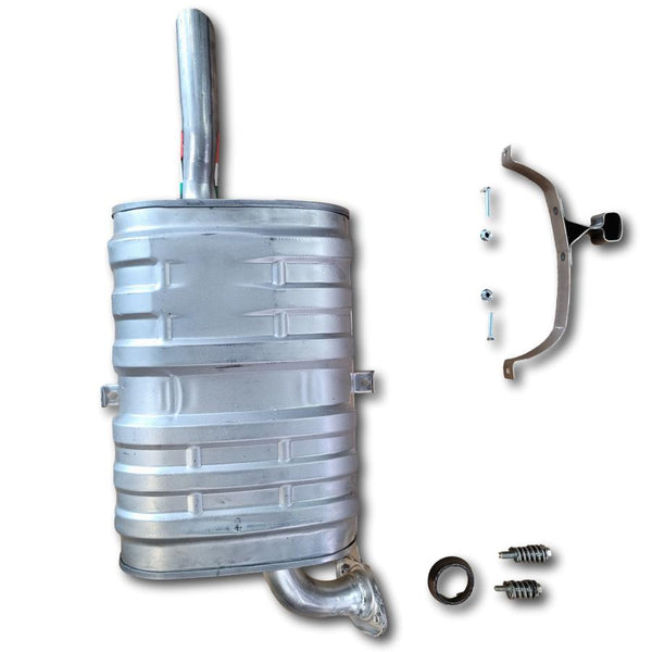 Toyota Corolla muffler assembly 9802 with strap and hardware Muffler