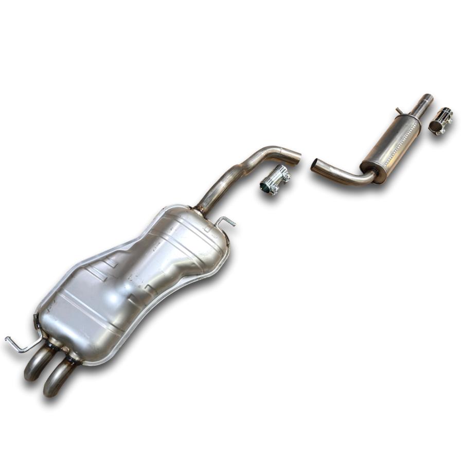 2000-2006 VW Golf 4-Cylinder catback , res and muffler STAINLESS STEEL