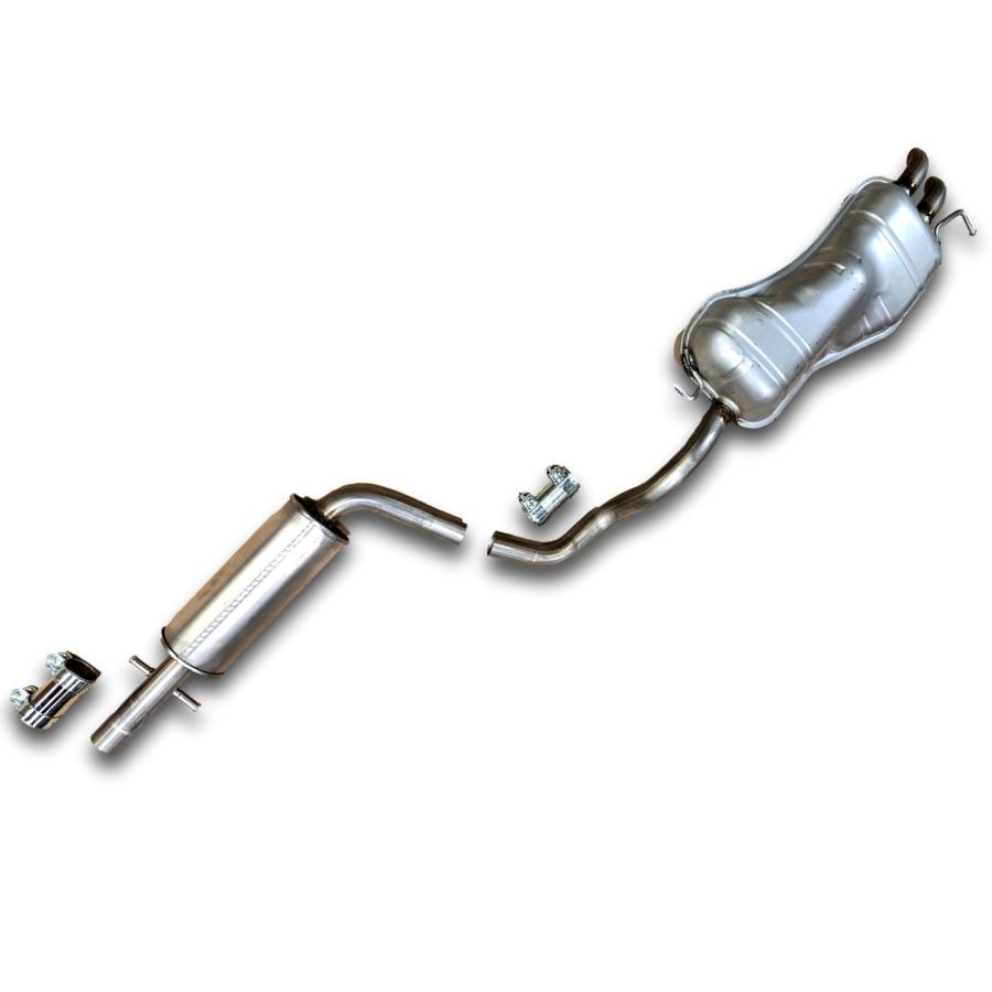 2000-2006 VW Golf 4-Cylinder catback , res and muffler STAINLESS STEEL