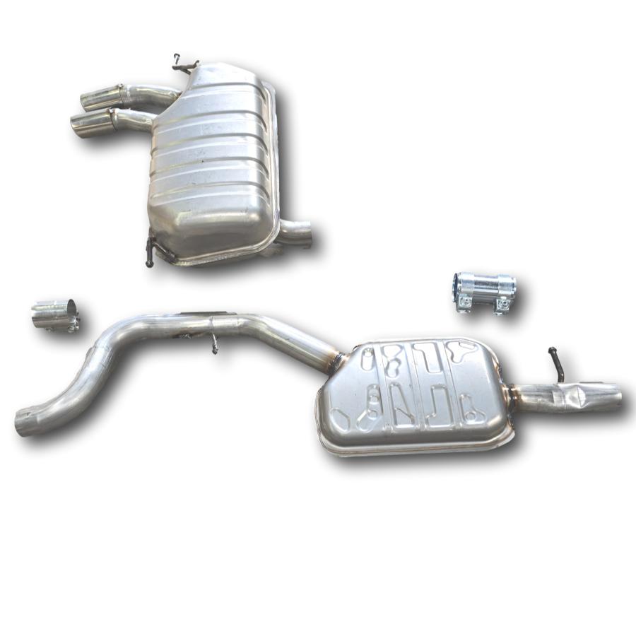 2009-2017 VW Tiguan catback 2.0L , res and muffler STAINLESS STEEL
