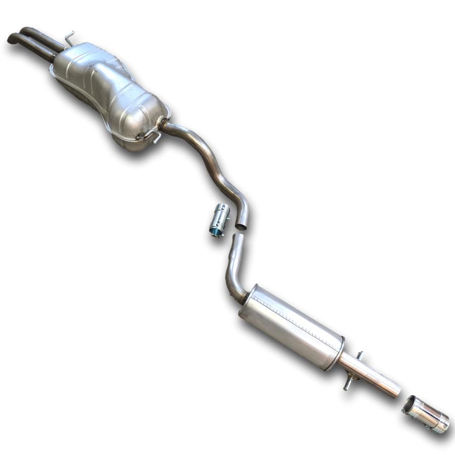 2000-2005 VW Jetta 4-Cylinder catback , res and muffler STAINLESS STEEL