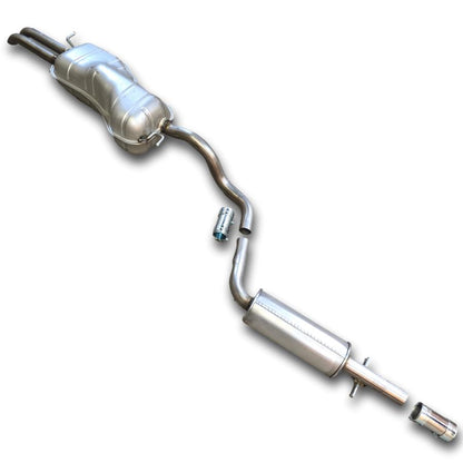 2000-2005 VW Jetta 4-Cylinder catback , res and muffler STAINLESS STEEL