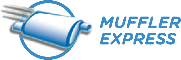 Muffler express logo blue